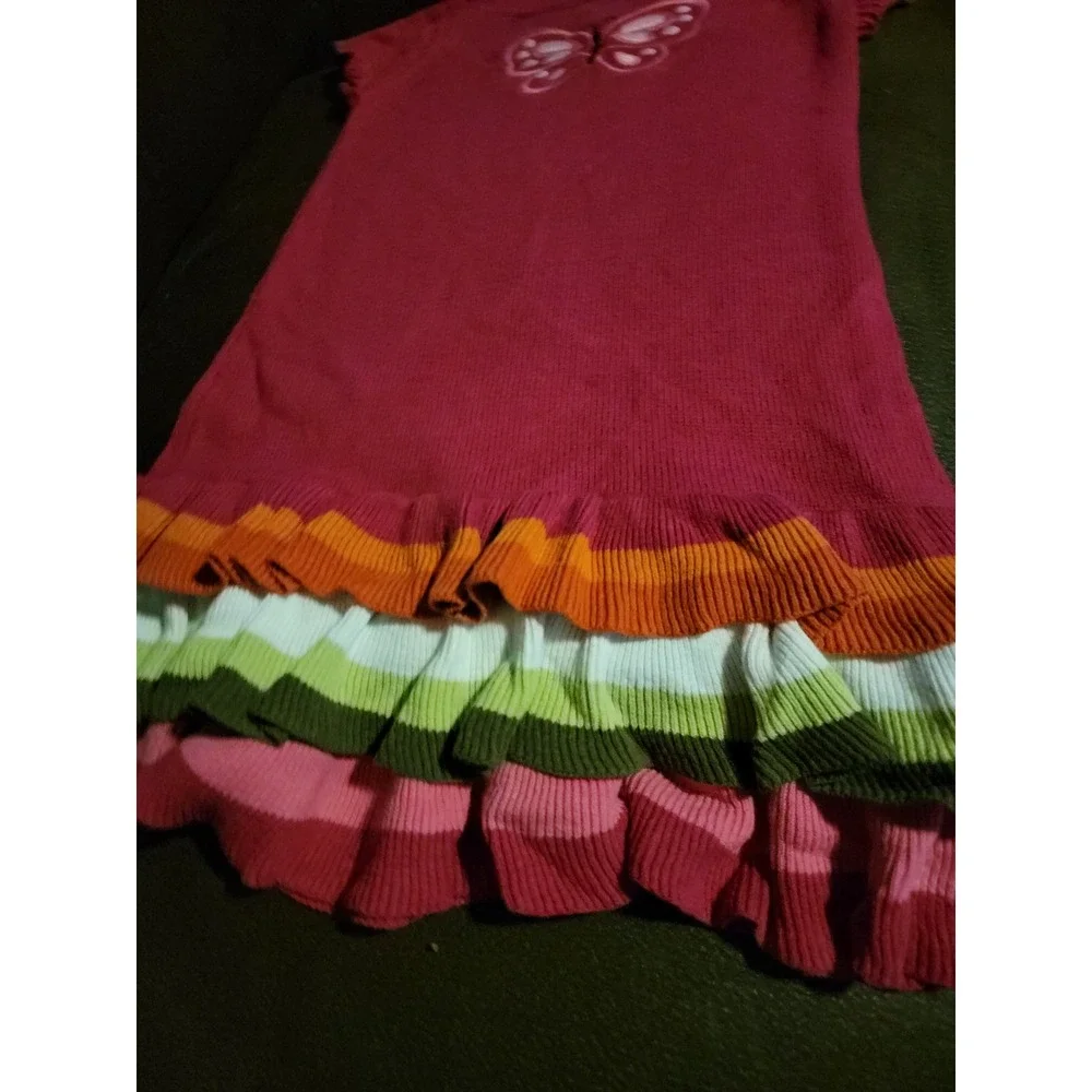 Gymboree outlet butterfly girl sweater dress size 6‎